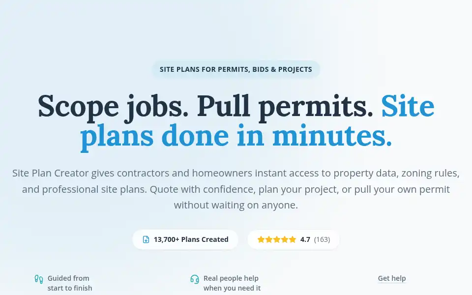 Screenshot of siteplancreator.com