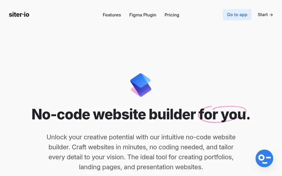 Screenshot of siter.io