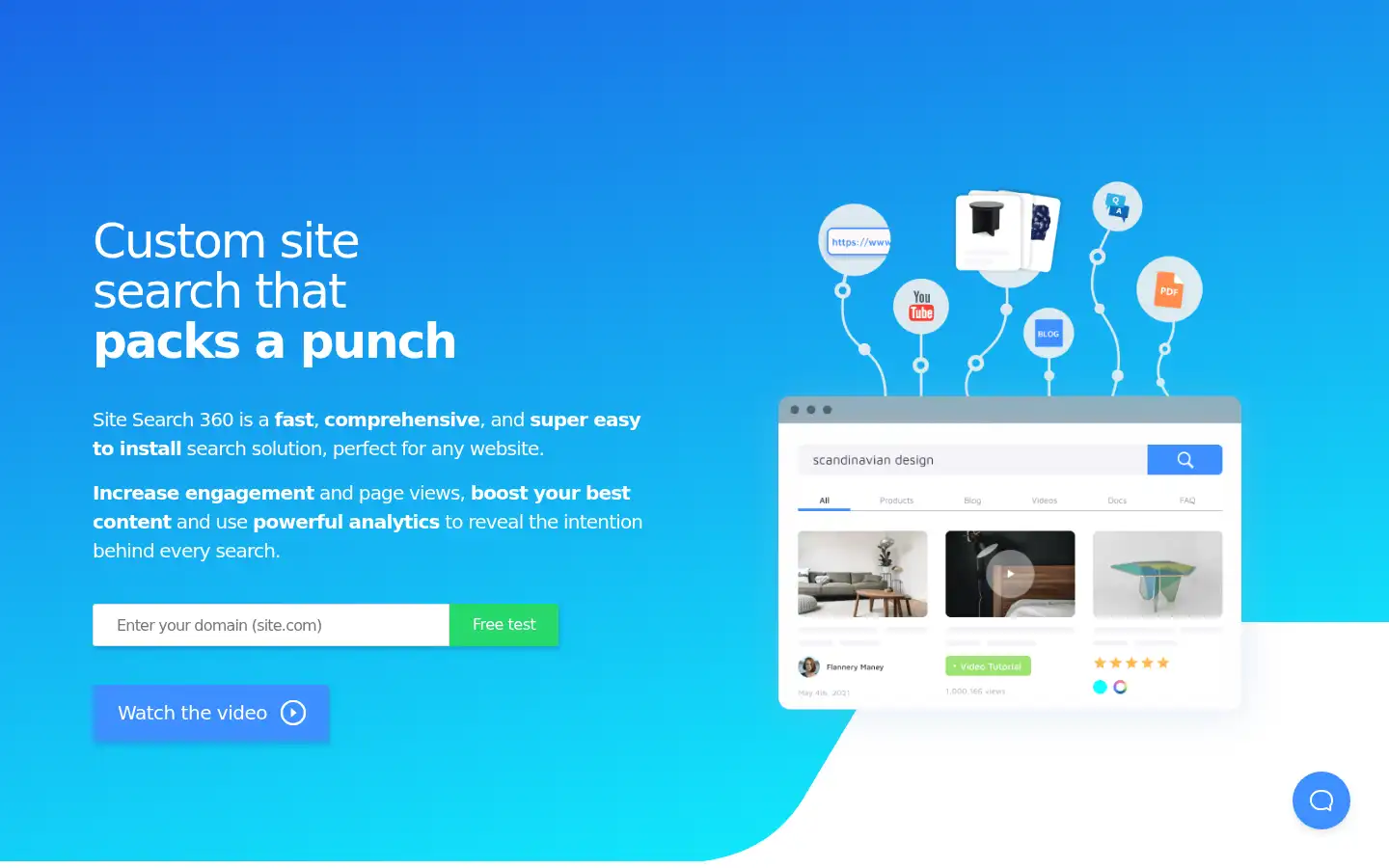 Screenshot of sitesearch360.com