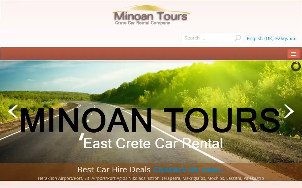 Screenshot of sitia-carrental.com