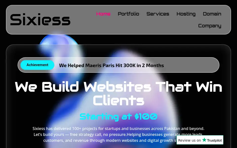 Screenshot of sixiess.com