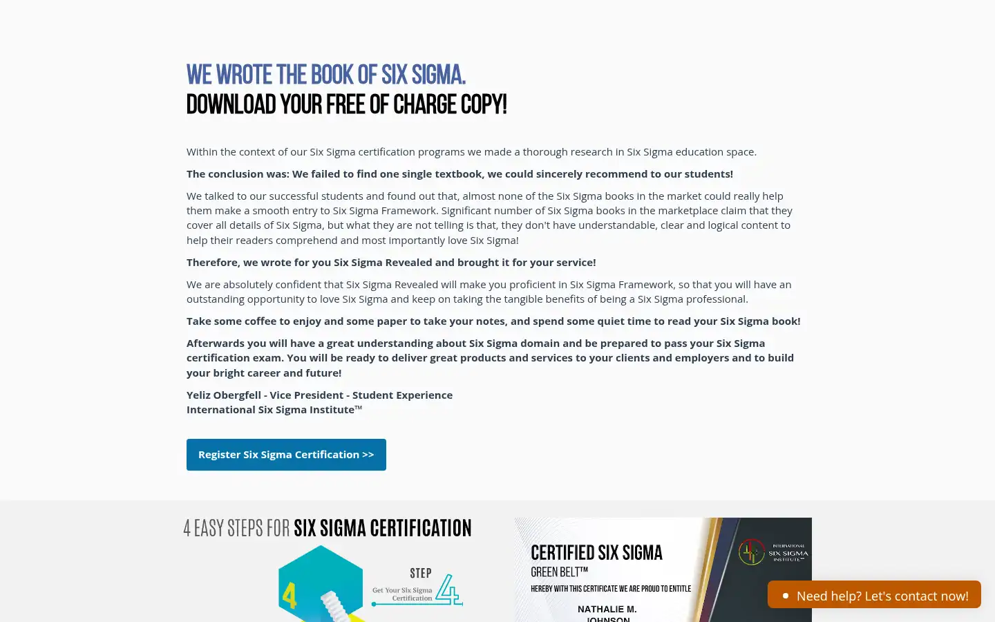 Screenshot of sixsigma-institute.org