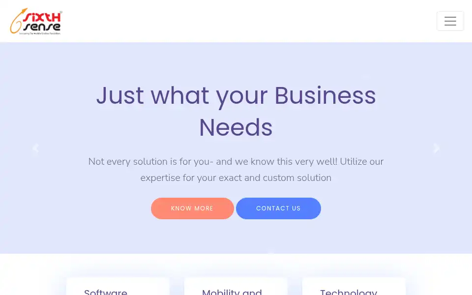 Screenshot of sixthsenseit.com