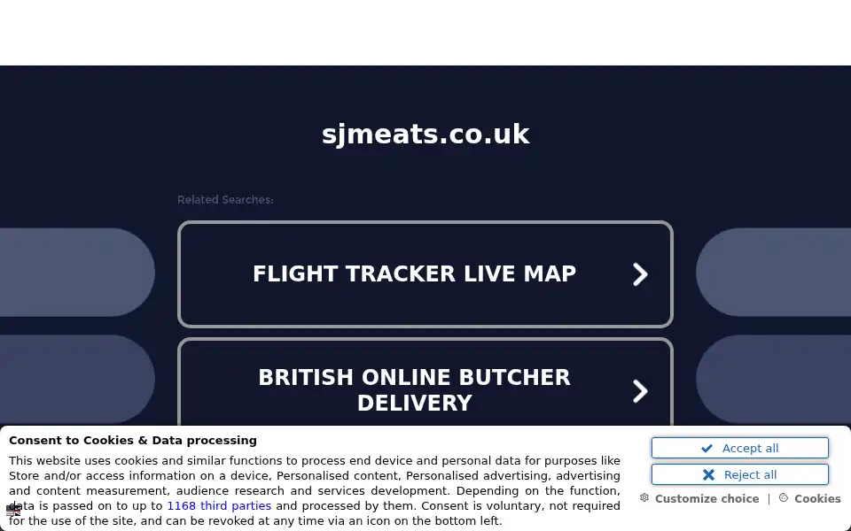 Screenshot of sjmeats.co.uk