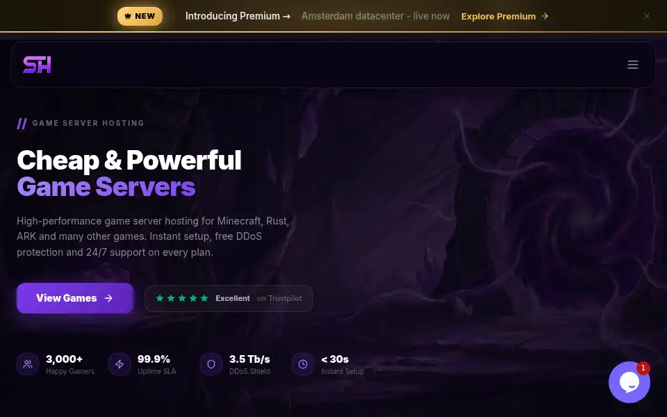 Screenshot of skailarhost.com