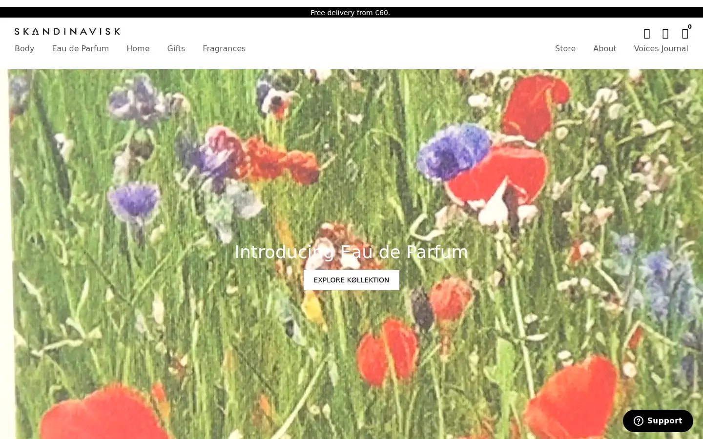 Screenshot of skandinavisk.com