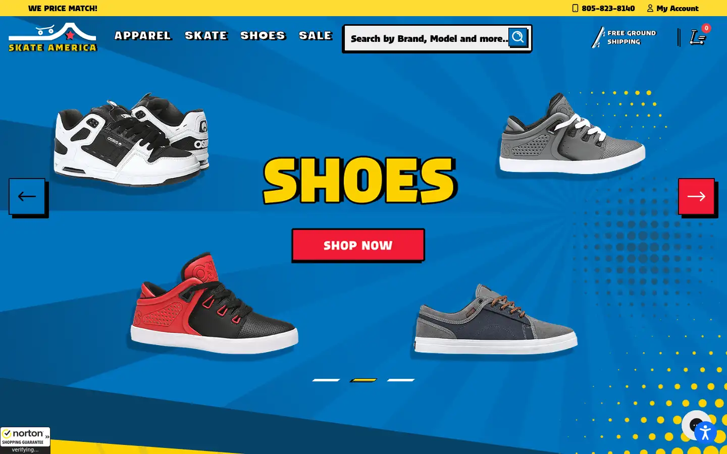 Screenshot of skateamerica.com