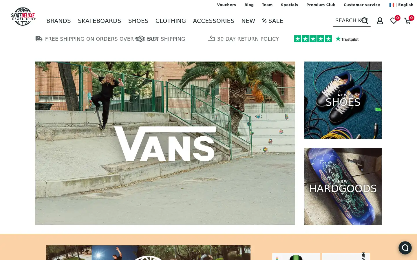 Screenshot of skatedeluxe.com