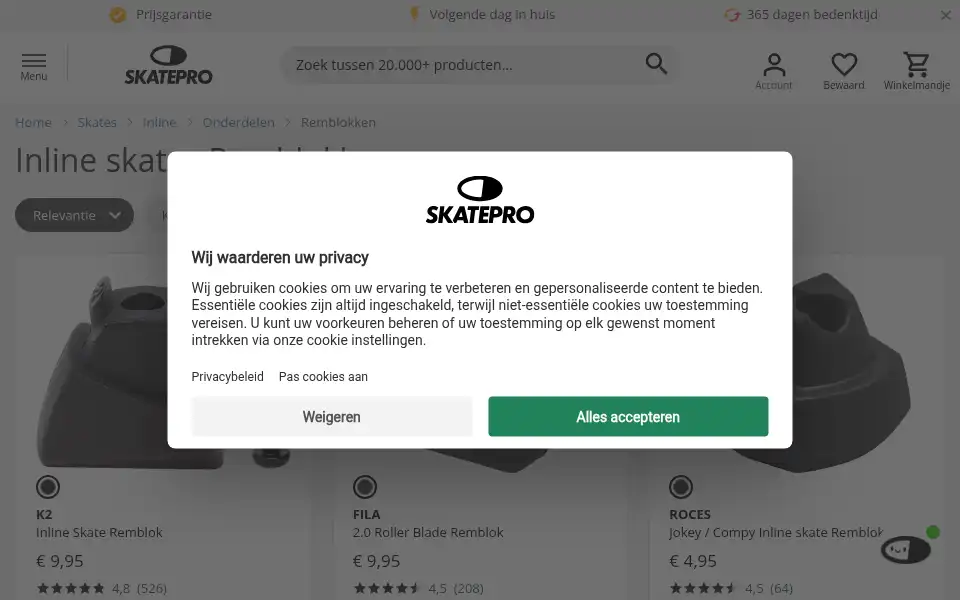 Screenshot of skatepro.be