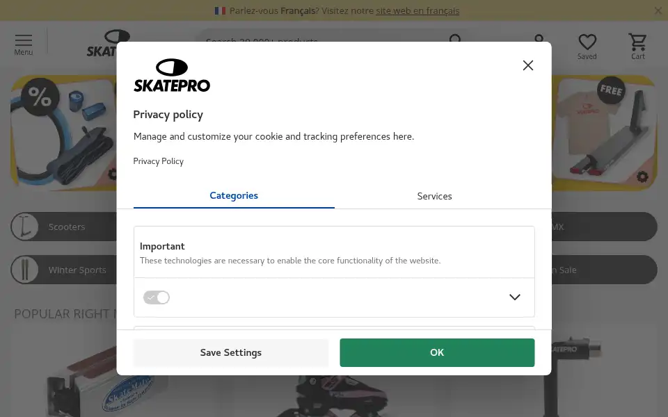 Screenshot of skatepro.co.nz