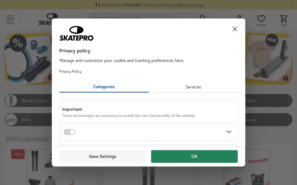 Screenshot of skatepro.com.au