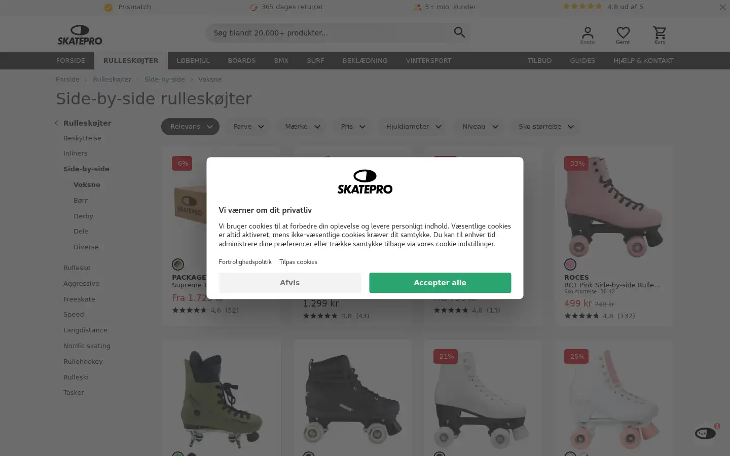 Screenshot of skatepro.dk