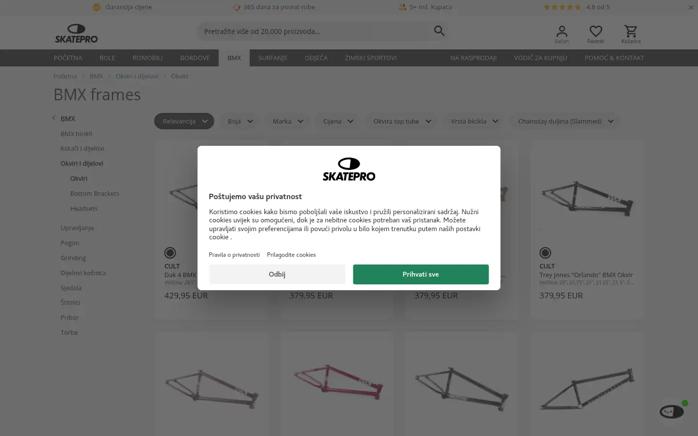 Screenshot of skatepro.hr