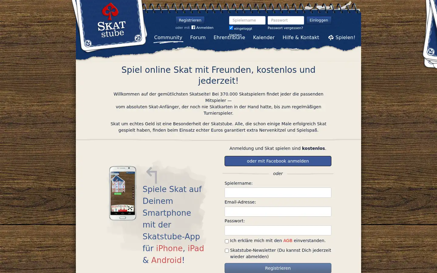 Screenshot of skatstube.de