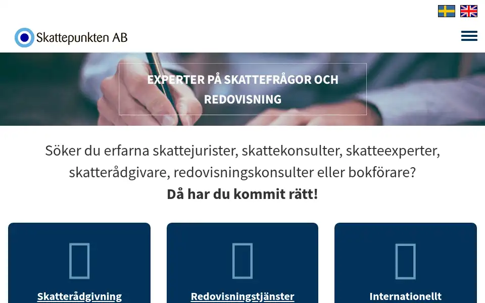 Screenshot of skattepunkten.se