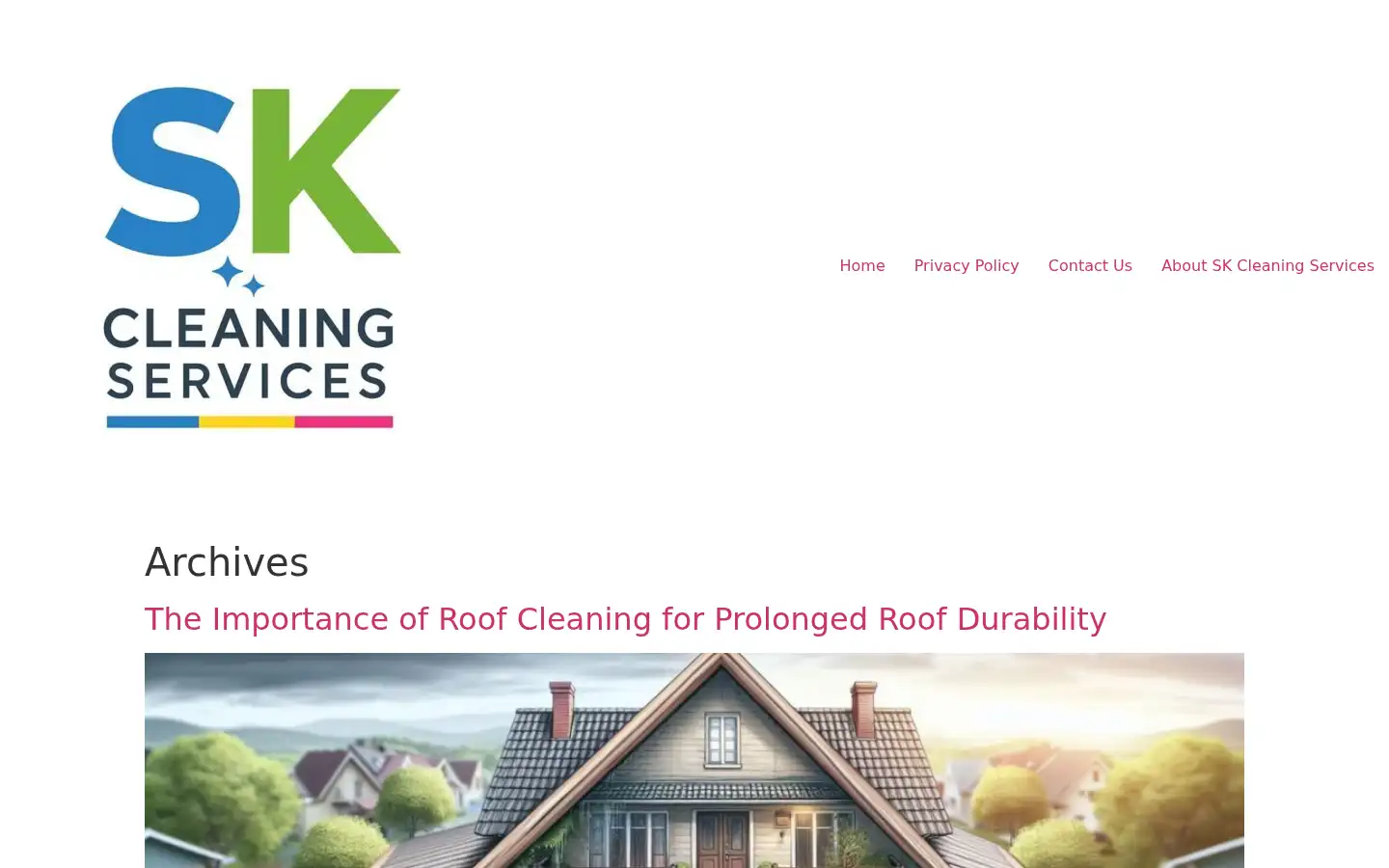 Screenshot of skcleaningservices.com.au