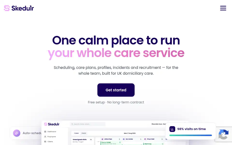 Screenshot of skedulr.com
