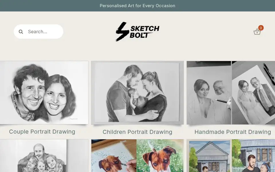 Screenshot of sketchbolt.com
