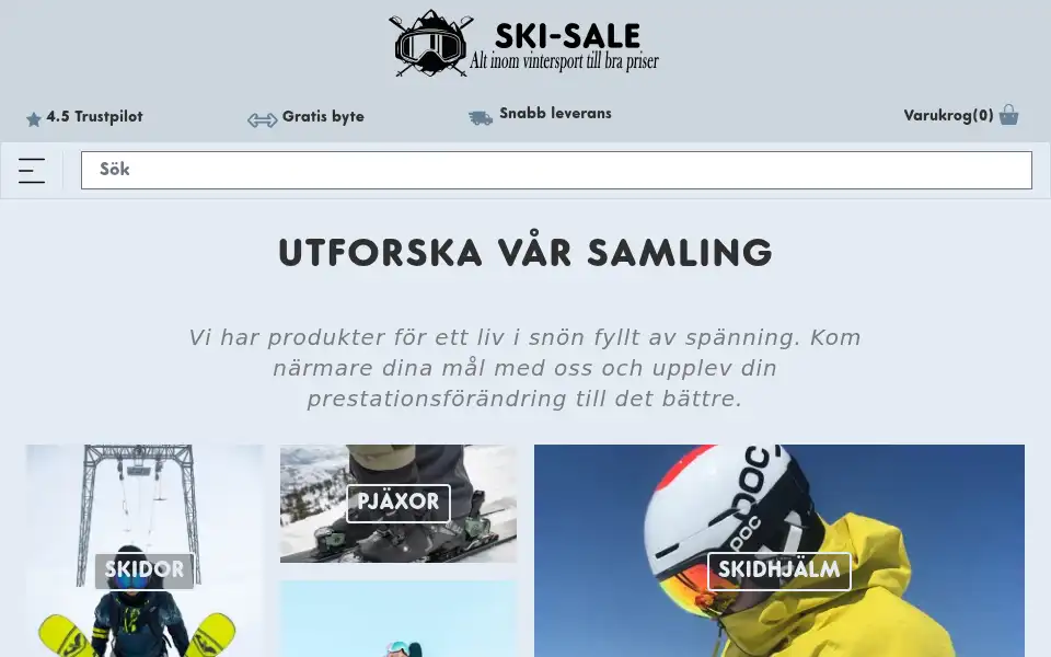 Screenshot of ski-sale.se