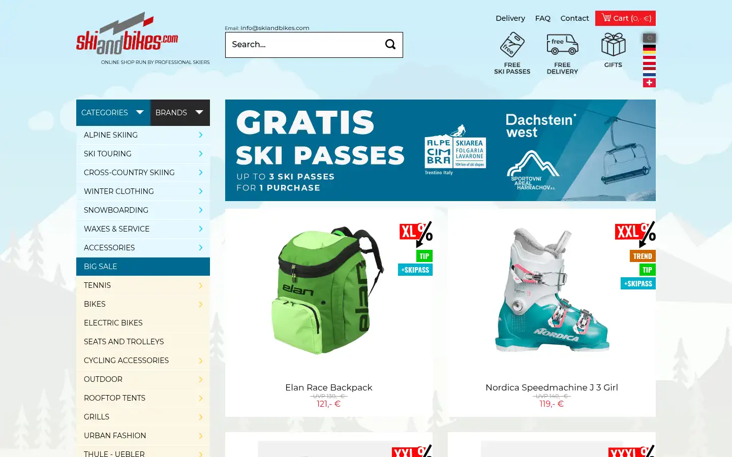 Screenshot of skiandbikes.com