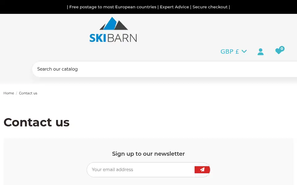 Screenshot of skibarn.co.uk