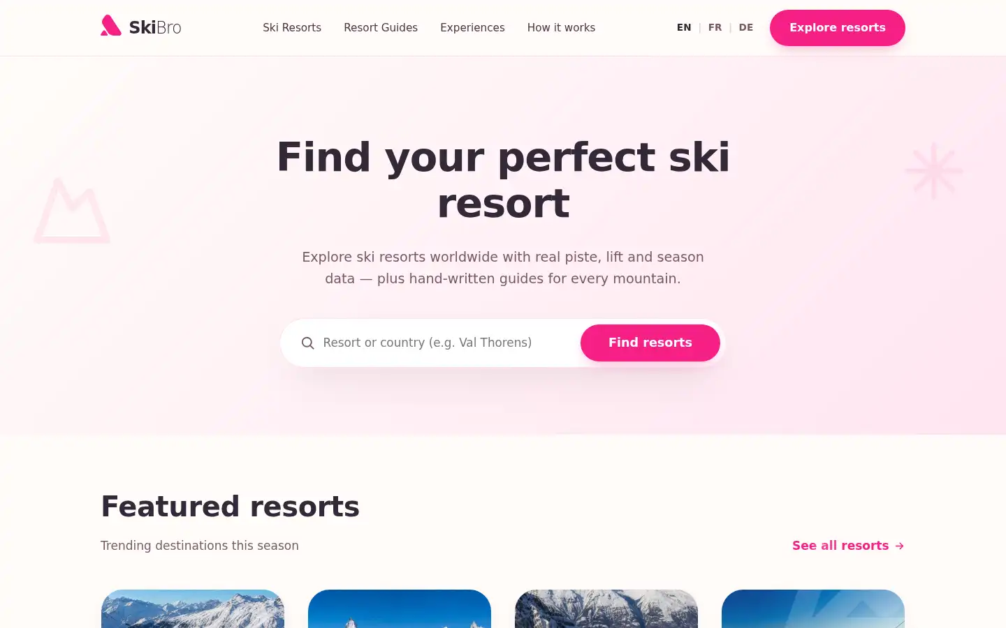 Screenshot of skibro.com