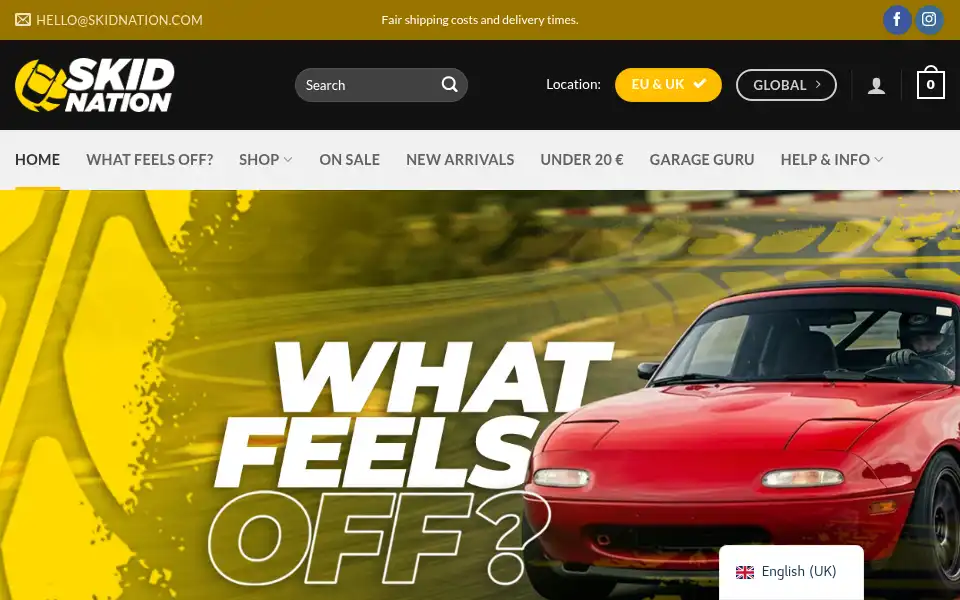 Screenshot of skidnation.com