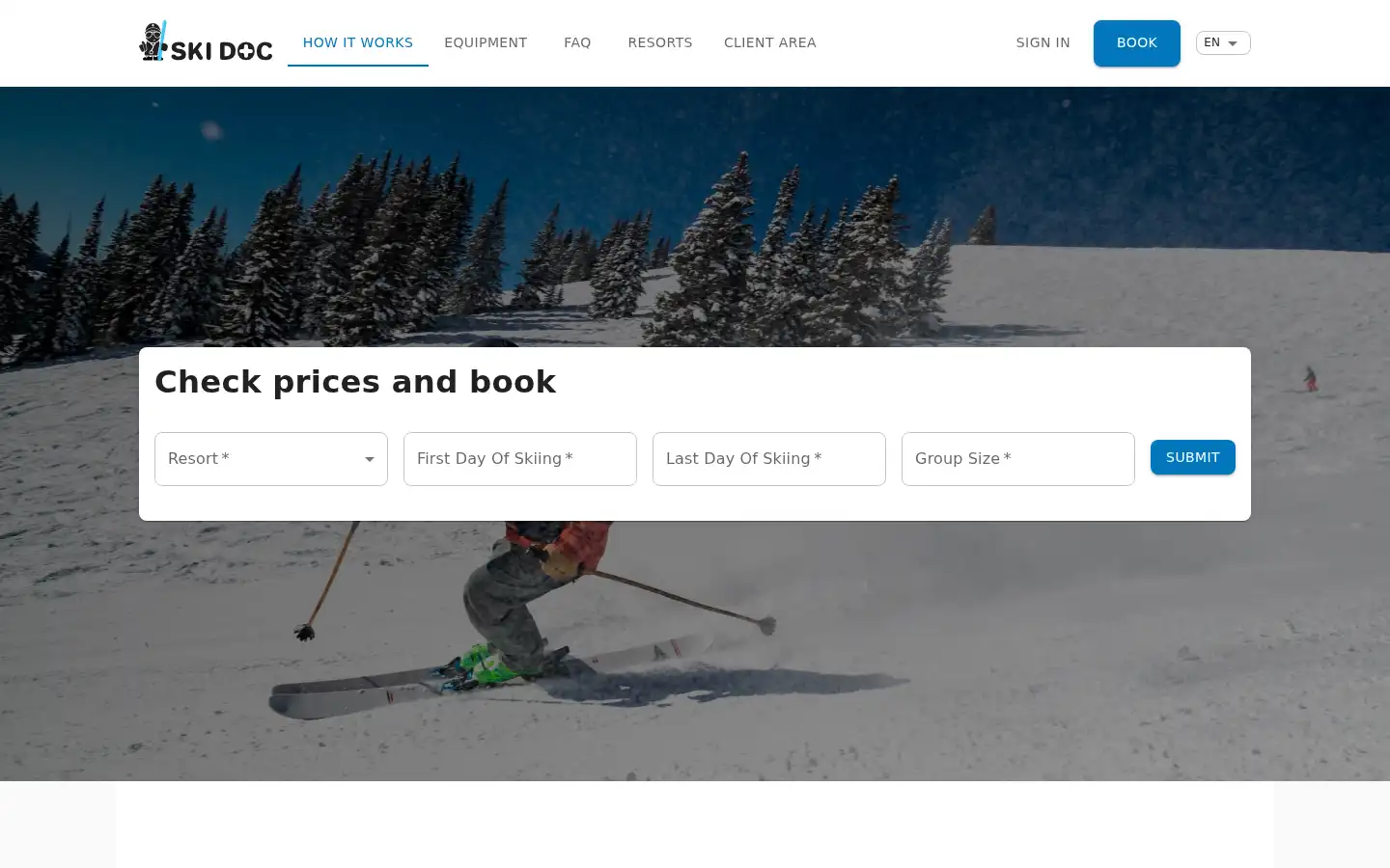 Screenshot of skidoc.fr
