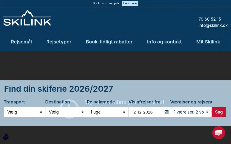 Screenshot of skilink.dk