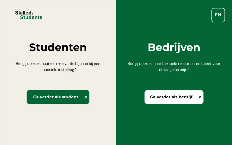 Screenshot of skilledstudents.nl