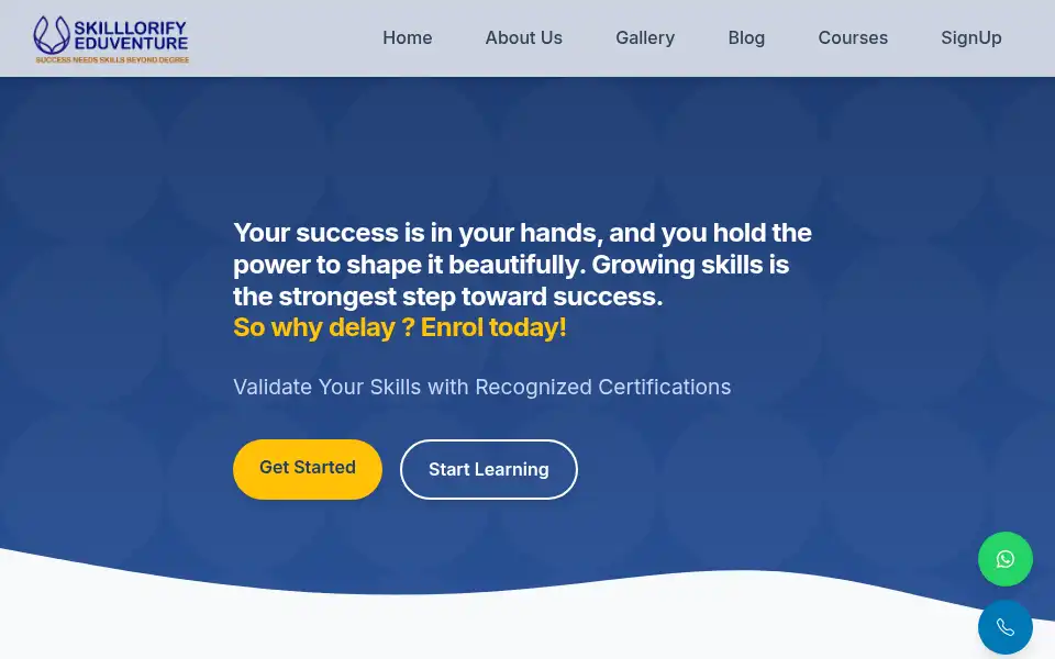 Screenshot of skilllorify.com
