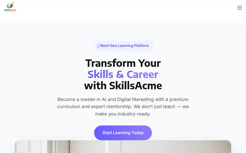 Screenshot of skillsacme.com