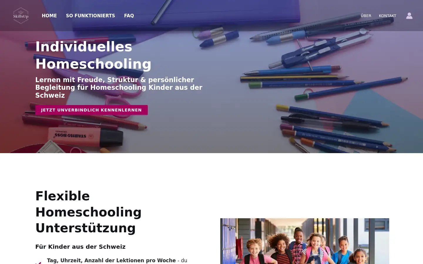 Screenshot of skillsup-education.ch