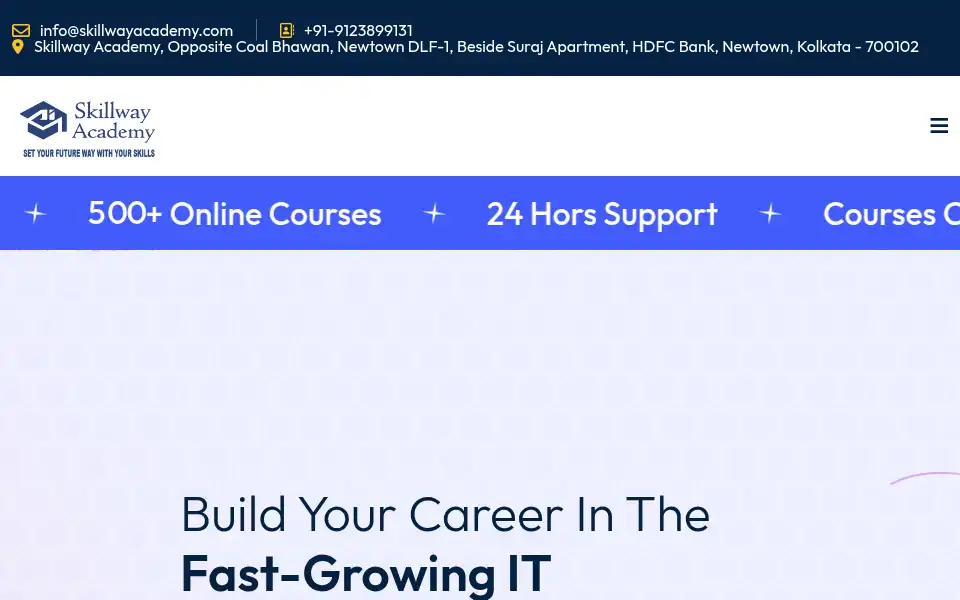 Screenshot of skillwayacademy.in