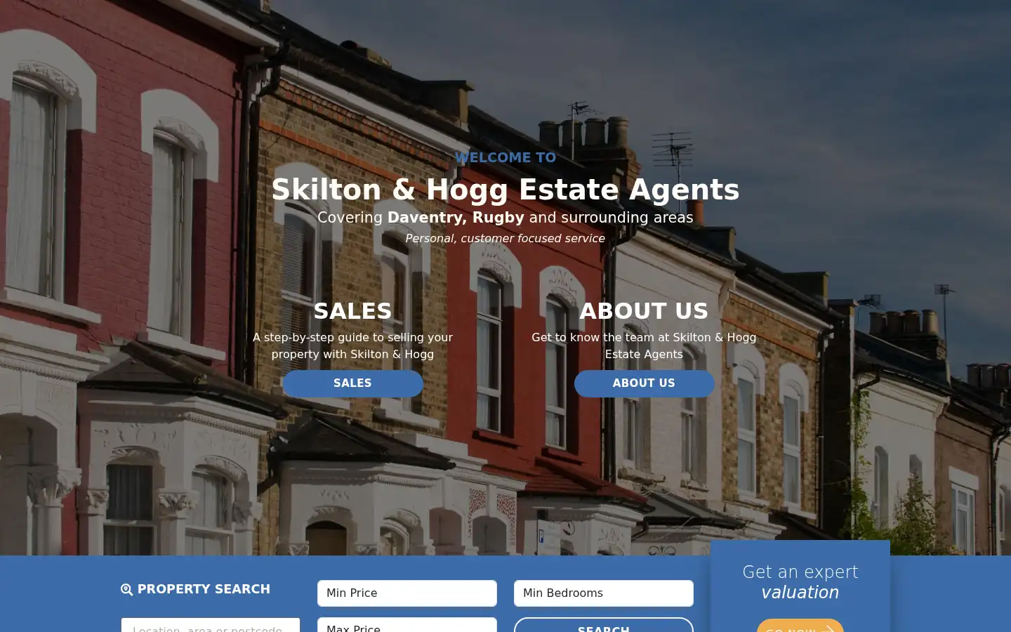 Screenshot of skiltonandhogghomes.co.uk