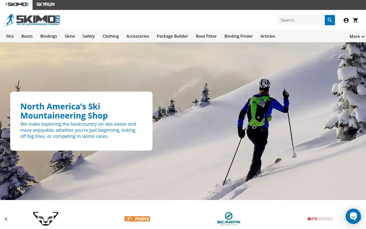 Screenshot of skimo.co