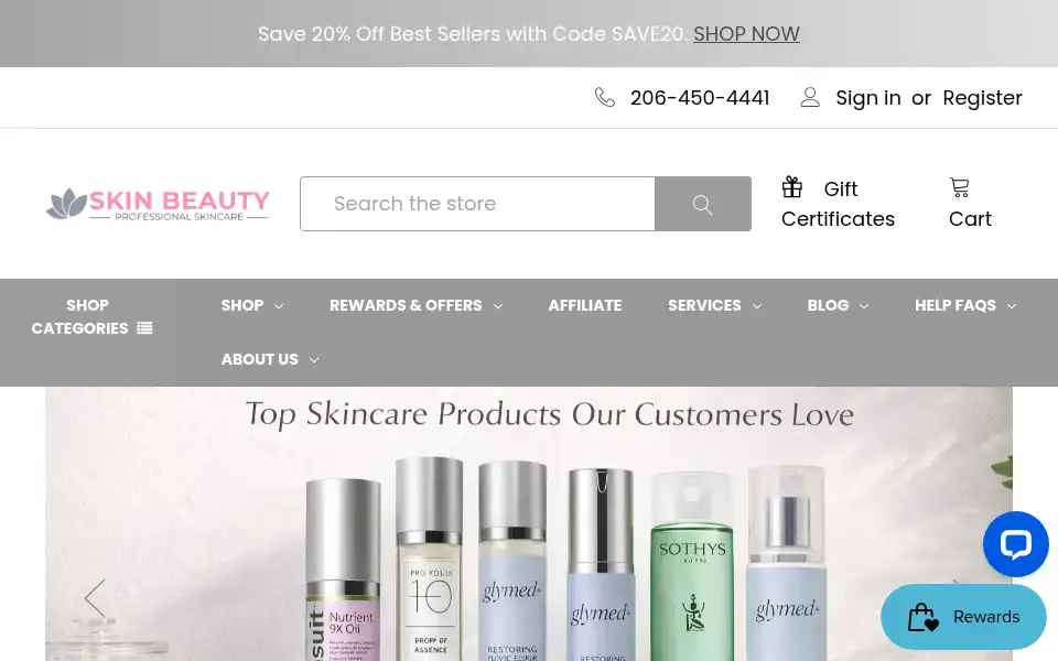 Screenshot of skin-beauty.com