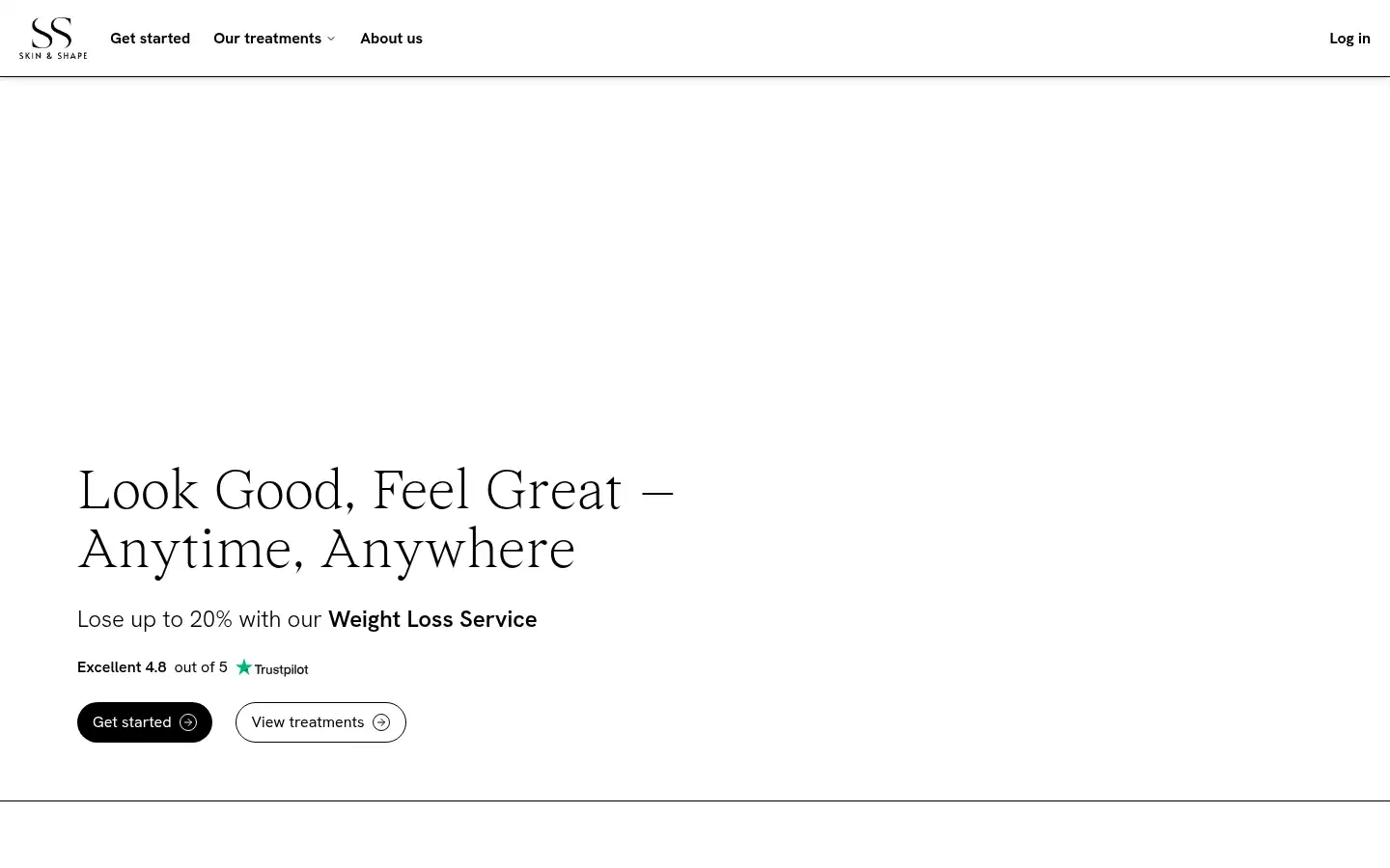 Screenshot of skinandshape.co.uk
