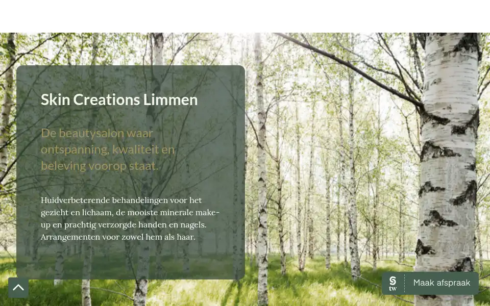 Screenshot of skincreations.nl