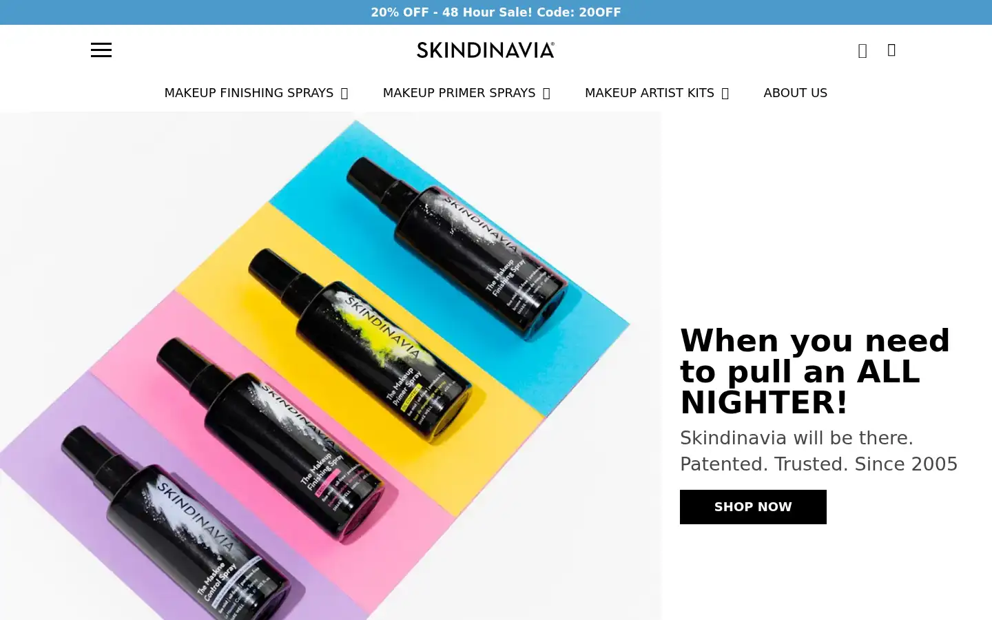 Screenshot of skindinavia.com