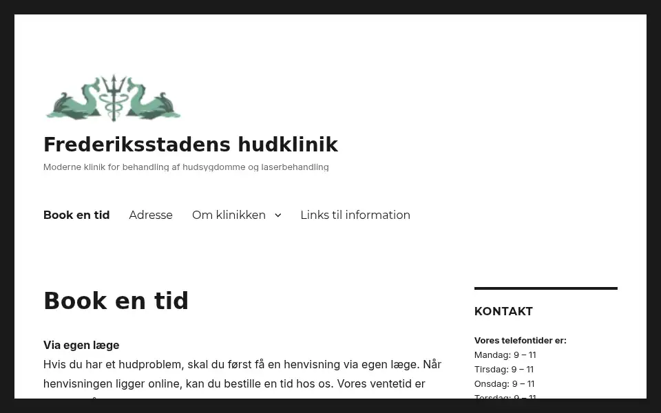 Screenshot of skindoc.dk