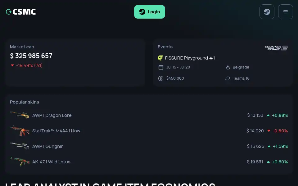 Screenshot of skinhide.com
