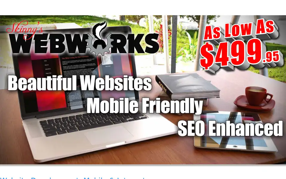 Screenshot of skinnyswebworks.com