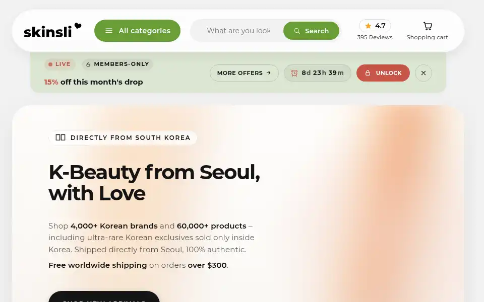 Screenshot of skinsli.com