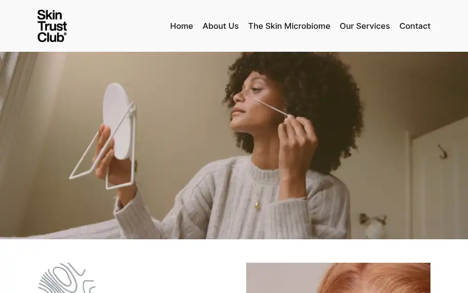 Screenshot of skintrustclub.com