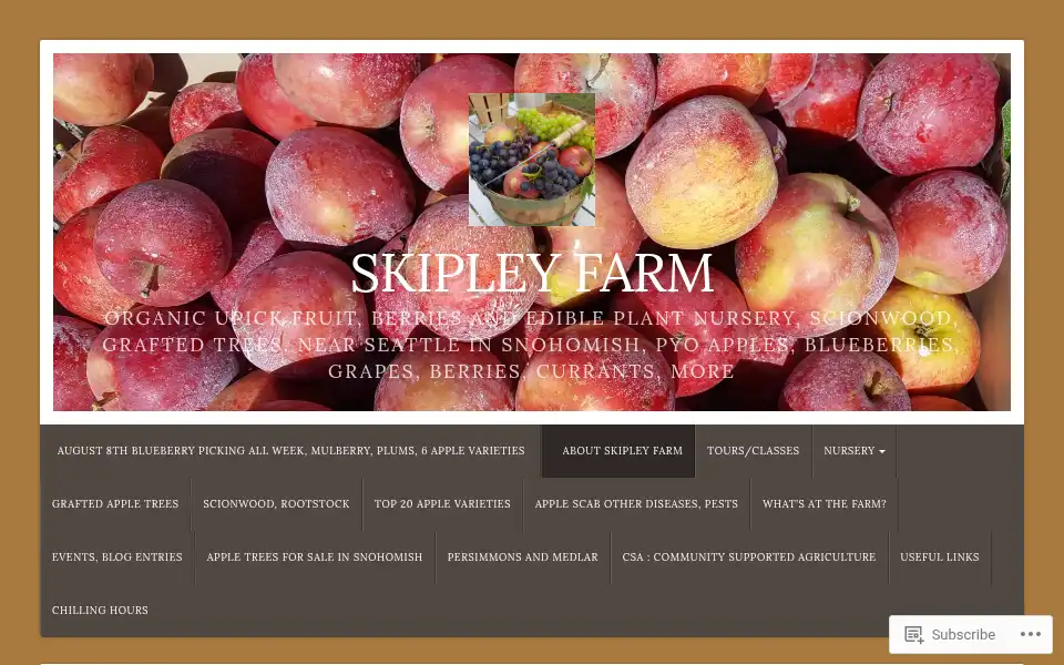 Screenshot of skipleyfarm.com
