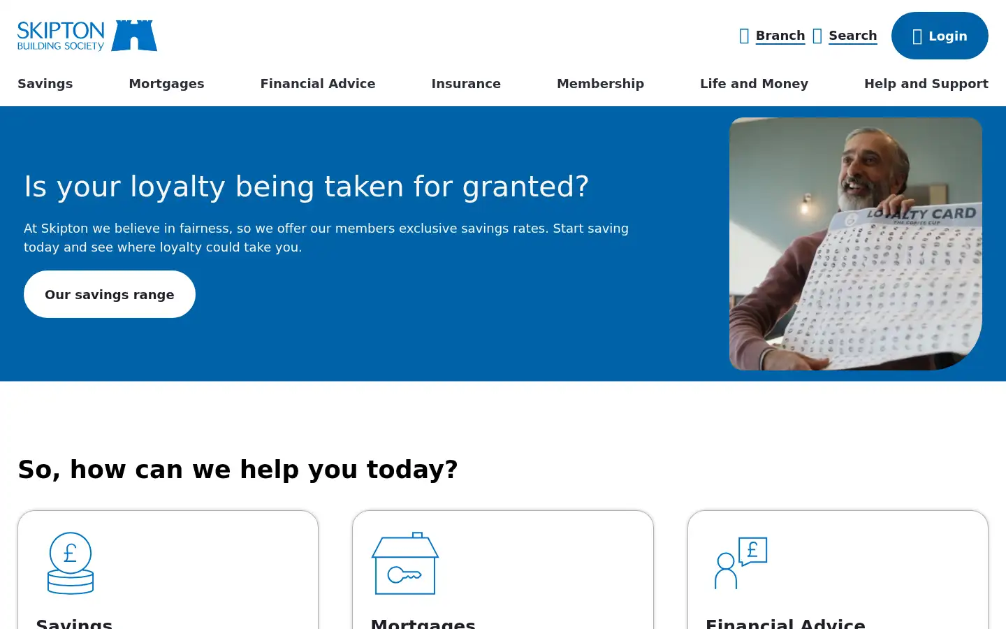 Screenshot of skipton.co.uk