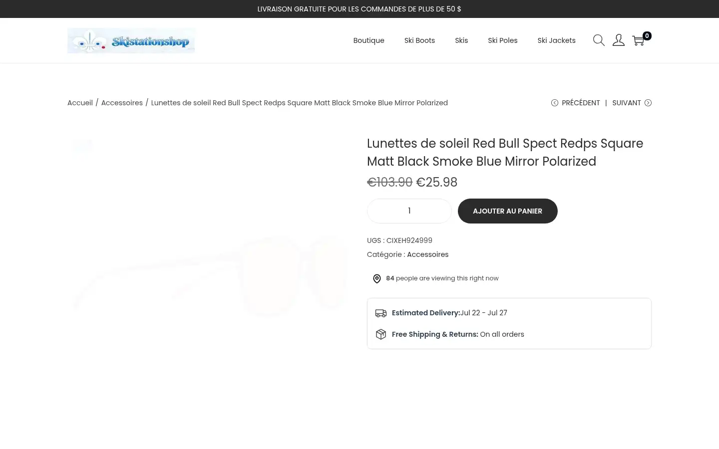 Screenshot of skistationshop.com