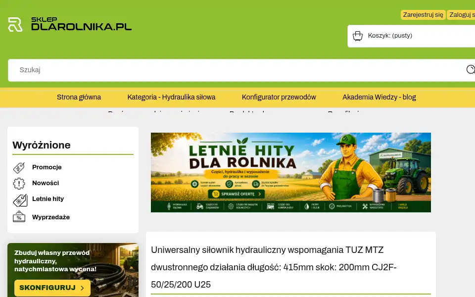 Screenshot of sklepdlarolnika.pl