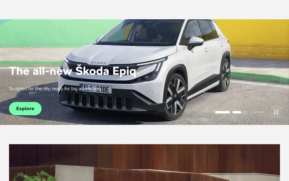 Screenshot of skoda-auto.com